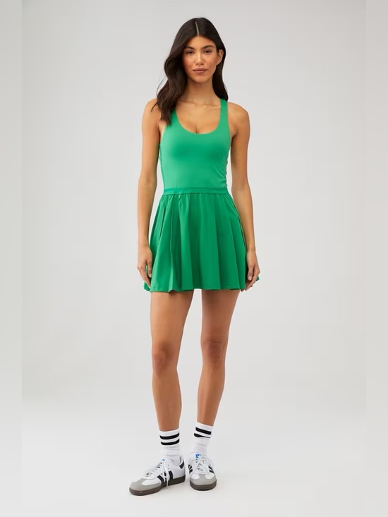 Beyond Yoga Dresses & Skirts - Beyond Yoga Women's Score Pleated Tennis Dress in Home Court Green Size XS